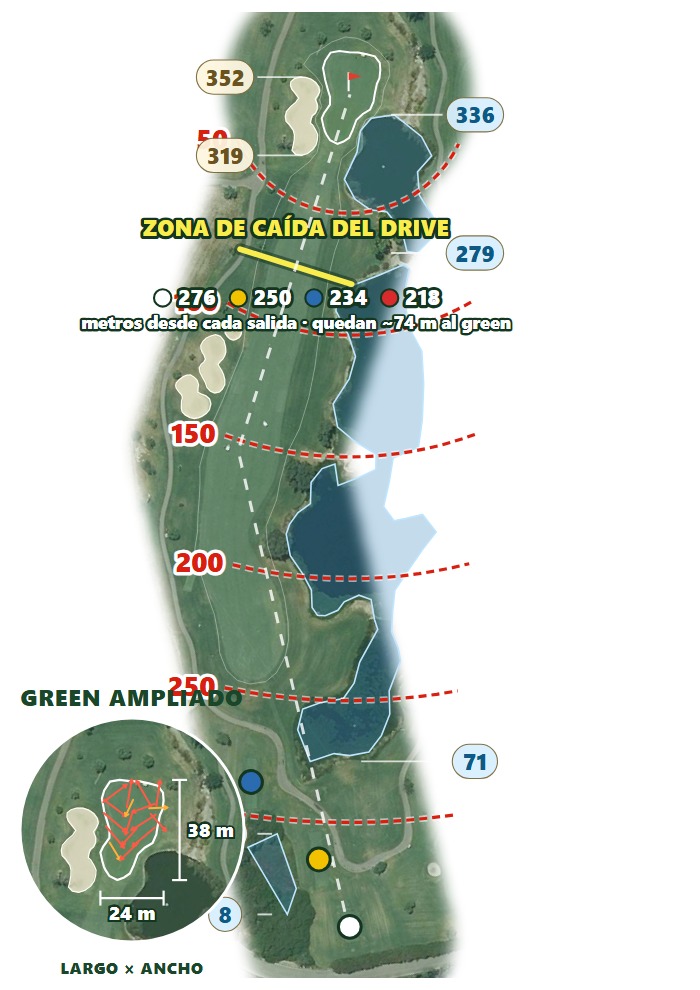 Plano del hoyo 3 de Son Muntaner