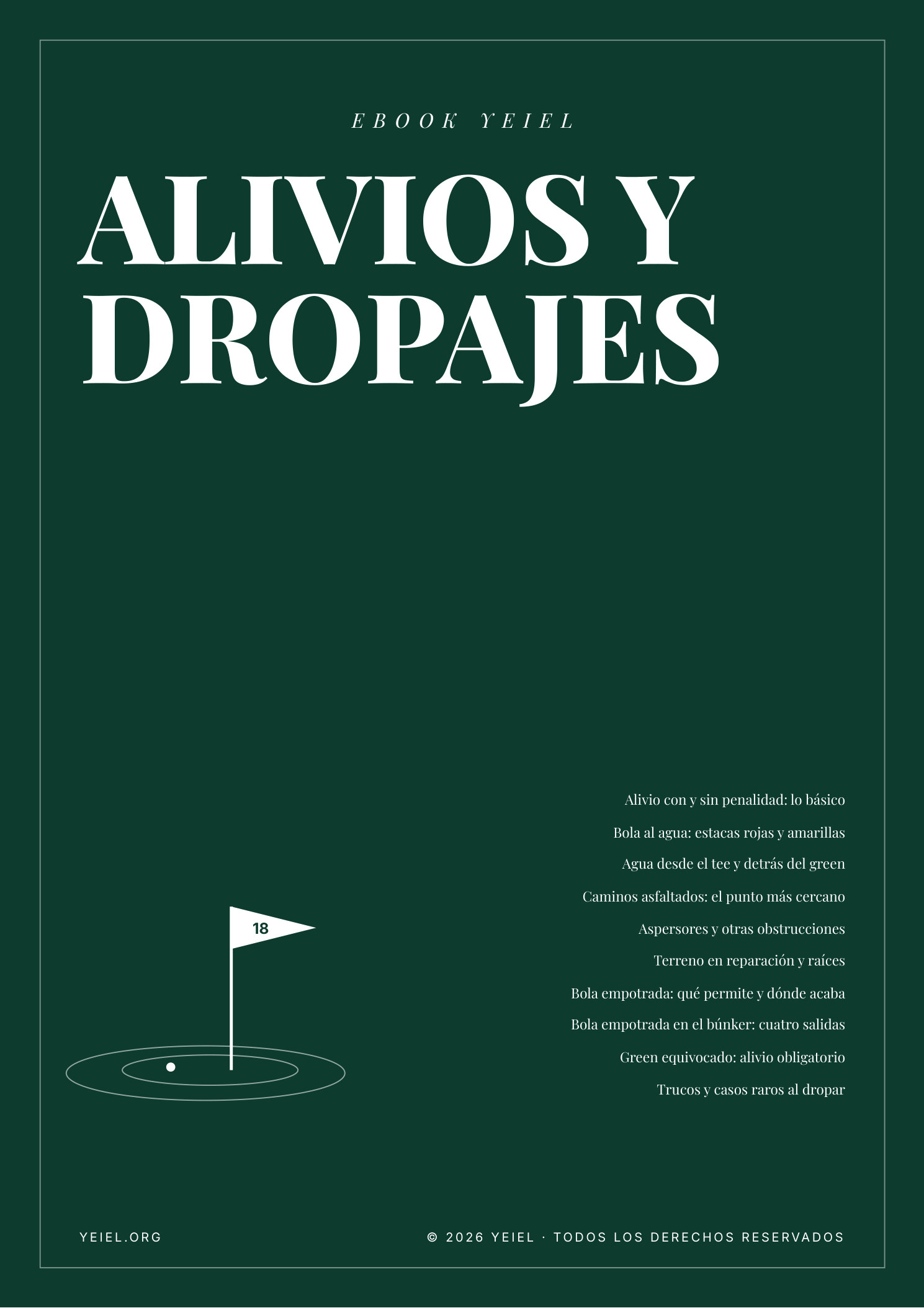Portada del ebook Cómo dropar en golf: alivios y dropajes sin liarla