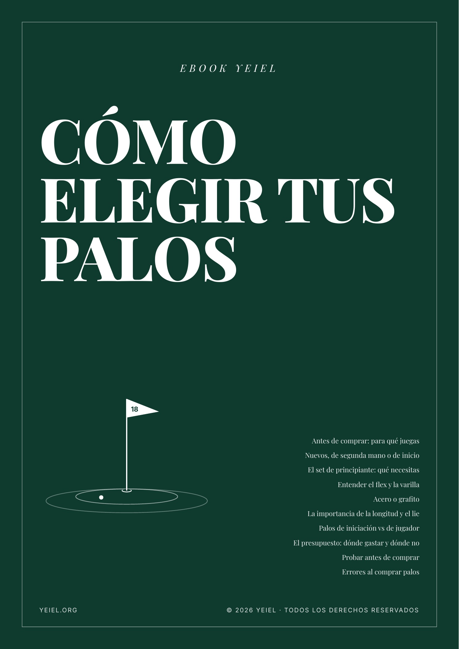 Portada del ebook Cómo elegir y comprar tus palos de golf