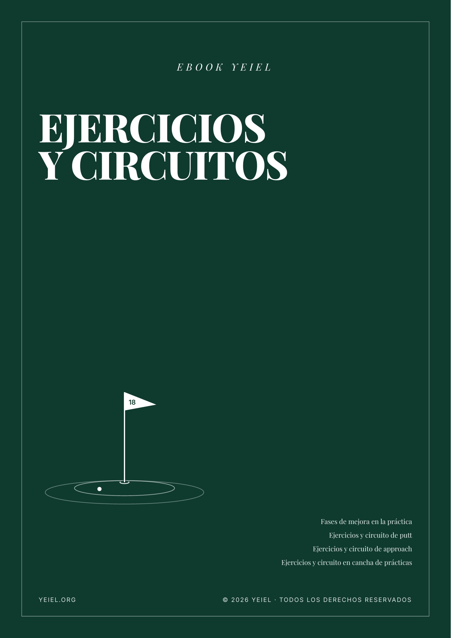 Portada del ebook Ejercicios de golf: rutinas de putt, approach y cancha
